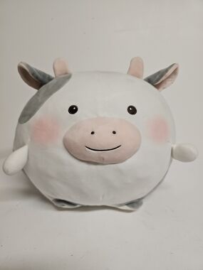 Miniso Round Kawaii Cow Soft Plushie Cushion
